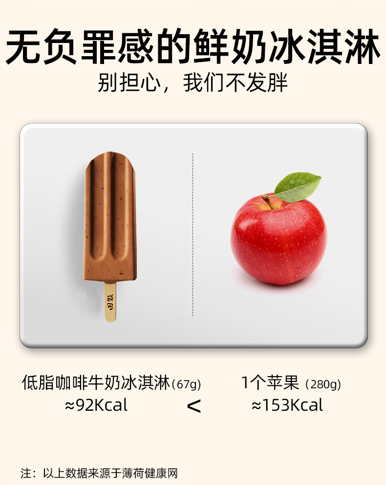 田牧 益生菌鲜牛乳冰淇淋 12支 不加水生牛乳雪糕 图12