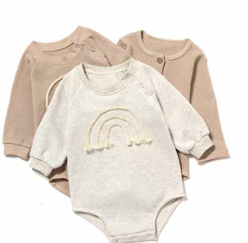 Cross-border ins children's clothing newborn clothes foreign trade romper romper baby long-sleeved baby fart dress jumpsuit