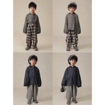 Young Yo-yo Boy Lining Clothes Spring Clothing 2022 New Tide Children Casual Shirts Jacket Han Version Foreign Air Blouse Children Clothing