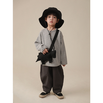 Young Yo-yo Boy Spring Loaded With Undershirt New 100 Hw Huwg Korean Wind Loose T-Shirt Long Sleeve Pro-Skin Breathable Blouse