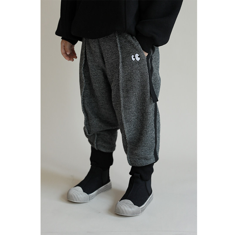 Young children's pants Boys thicken warm pants Kids casual pants Cartoon Fashion Young children's trousers beam pants winter