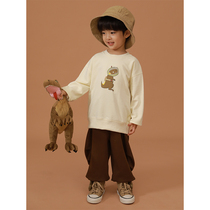 Young boys spring new childrens clothing T-shirt baby cartoon printed foreign air to undershirt childrens headcoat surges
