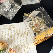 (Customized by Xinyou) Metallic copper label transfer sticker with high-quality flower shop brand logo gift box multi-purpose