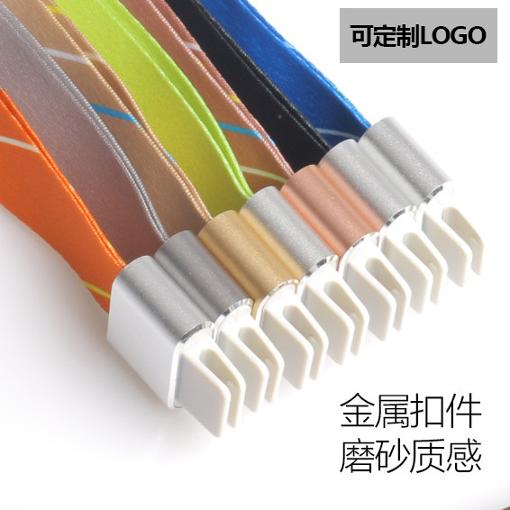 Metal fastener lanyard custom badge sling ID card lanyard custom work card badge work card lanyard work card lanyard Thermal transfer can be customized LOGO