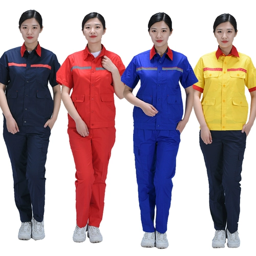 工作 ㊙ Рабочая одежда на заправочных станциях лето -шорт -шорт международной нефтехимический китайский нефтяной союз.