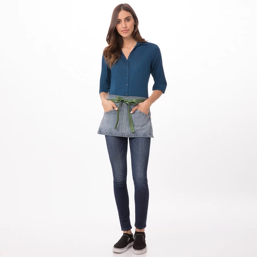 Шеф -завод Фартук Короткий отель Ресторан Ресторан Кафе Бар выпечка десерта кухня Мастер