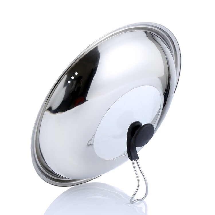 Alcan Livable lid transparent tempered glass stainless steel lid frying pan Home cover lid Not only for sale