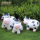 花园装饰 庭院户外幼儿园艺动物摆件树脂工艺品卡通奶牛雕塑 摆件 mini 0