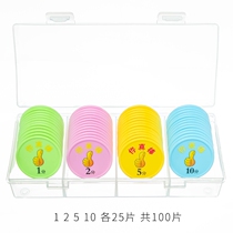 Kindergarten Plastic Coins Points Card Rewards Children Institution Training Course Cartoon Toy Coin incentive to learn small objects