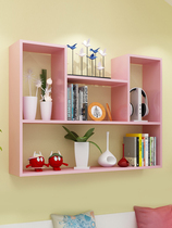 Wall bookshelf Wall hanging locker rack plant room cosmetics load-bearing wall decoration hanging cabinet wall rack