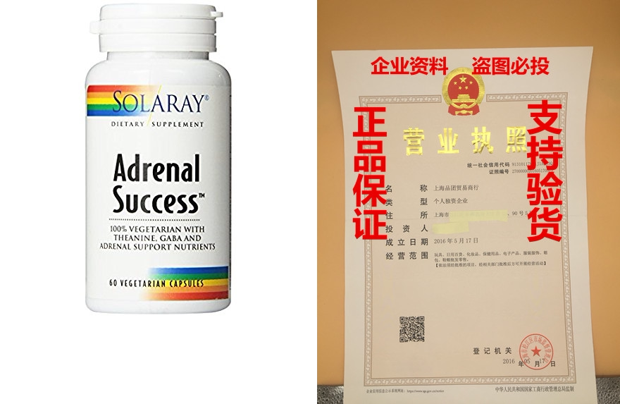 Solaray Adrenal Success Supplement 60 Count