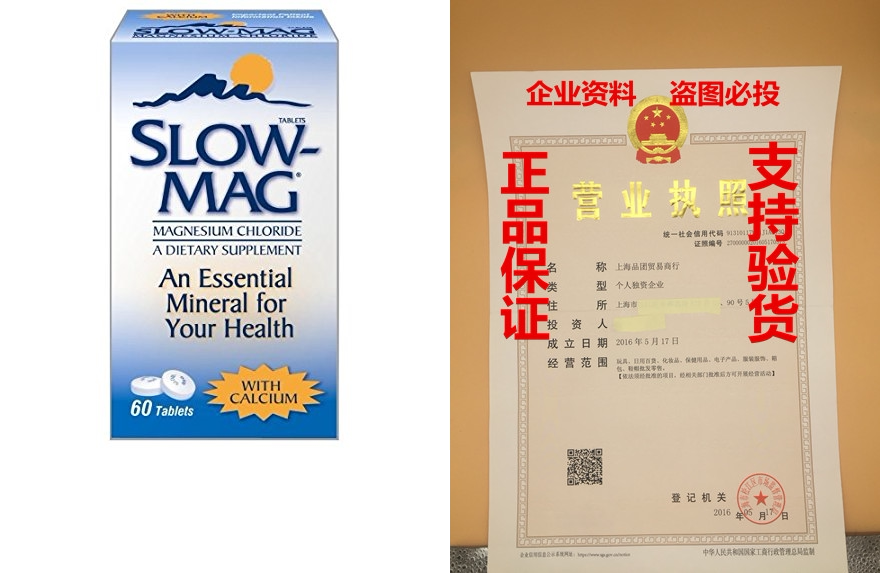 Slow-Mag Magnificum Choride Wide Dietary Supplement with Calcium