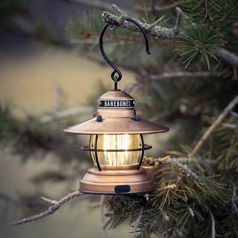 Barebones outdoor camping lighting fixture retro horse lamp LED charge lamp battery dual use lamp