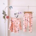 Childrens đồ ngủ cotton dài tay áo 2020 mùa xuân chàng trai mới đồ lót bộ bé mỏng bé nhà quần áo. 