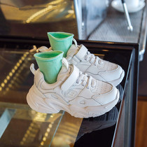 UK Next Kiss Girl Sneakers 2021 Fall New Boy Old Daddy Shoes Tide Card Children Little White Shoes