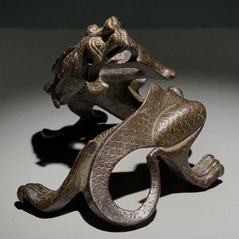 古玩文房四宝盘龙笔架摆件：🌟复古韵味，藏家心头好！古董级收藏品揭秘