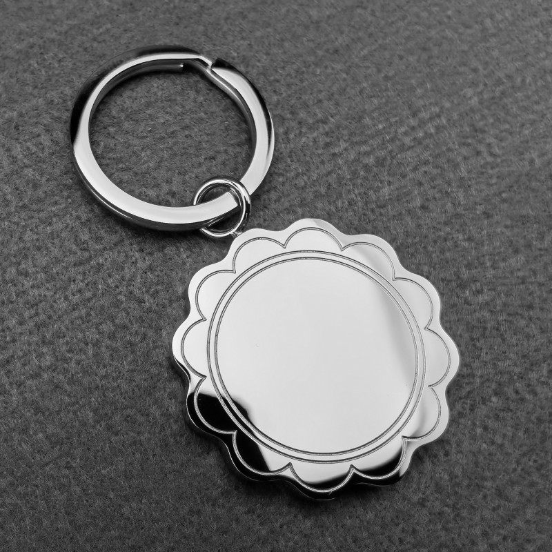 Take the world metal key chain Swiss high-end watch brand custom sun flower key chain stainless steel pendant