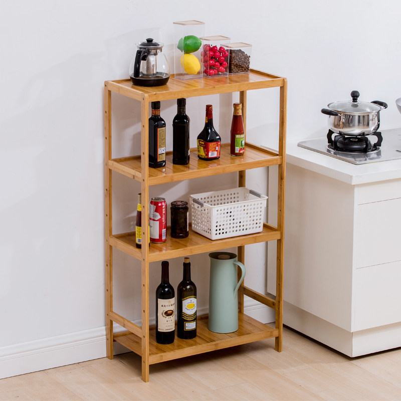 Kitchen Shelving Corner Rack Simple Living Room Bookcase Bedroom room Rooms Containing shelf Bathrooms Multi-floor Bamboo