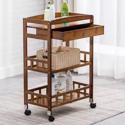 Beauty salon trolley Tattoo gallery Beauty salon with drawer Solid wood dining room Kitchen Ear shop tool car Bamboo