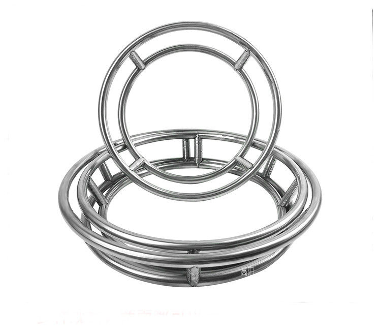 Kitchen Pan Rack Save Space Horse Spoon Rack Iron Pan Shelf Unwinding Boiler Round Stainless Steel Round Pipe Pan Rack Shelf