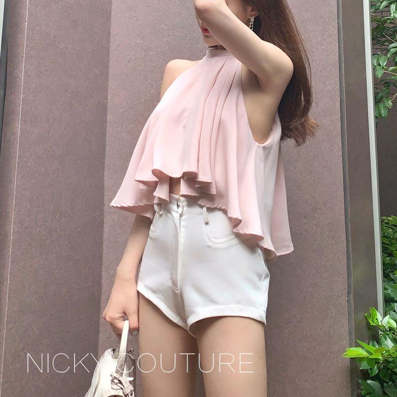 Ins women's a-word thin tight bag hip white tooling high waist shorts women 2022 new summer tide all-match outerwear