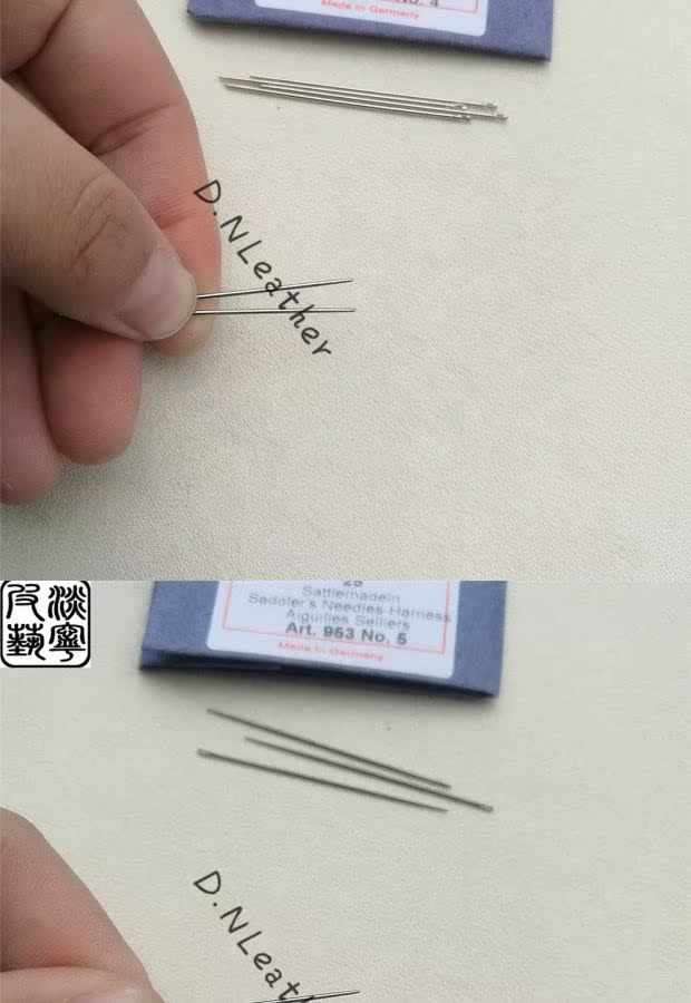 nhập khẩu của Đức S + U tay khâu công cụ da handmade đặc biệt vòng-pin đa tiêu chuẩn đánh dấu bằng thép không gỉ kim - Công cụ & vật liệu may DIY kim máy vắt sổ