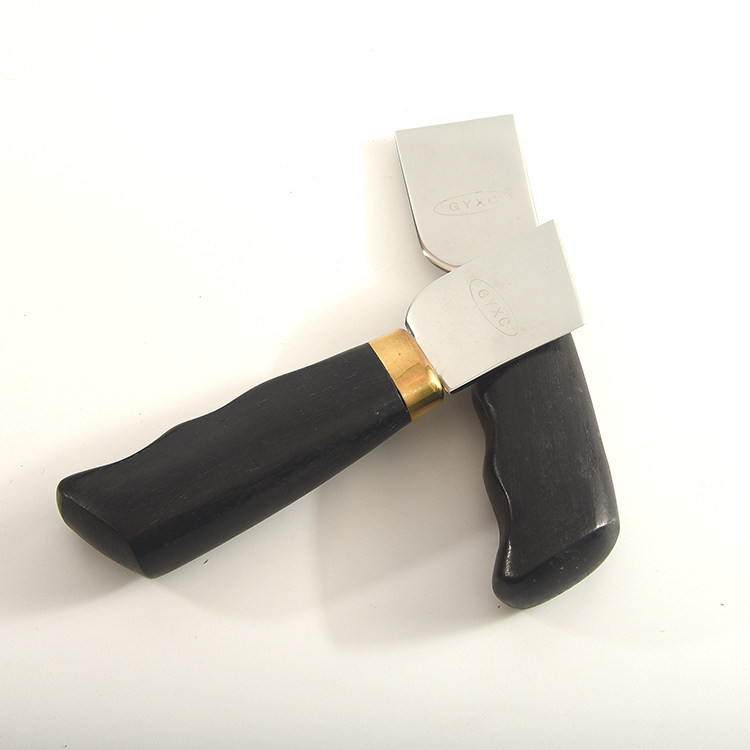 товар из китая 古月秀次黑檀木实木柄裁皮刀 手工皮具diy皮革皮料切割开料铲皮刀