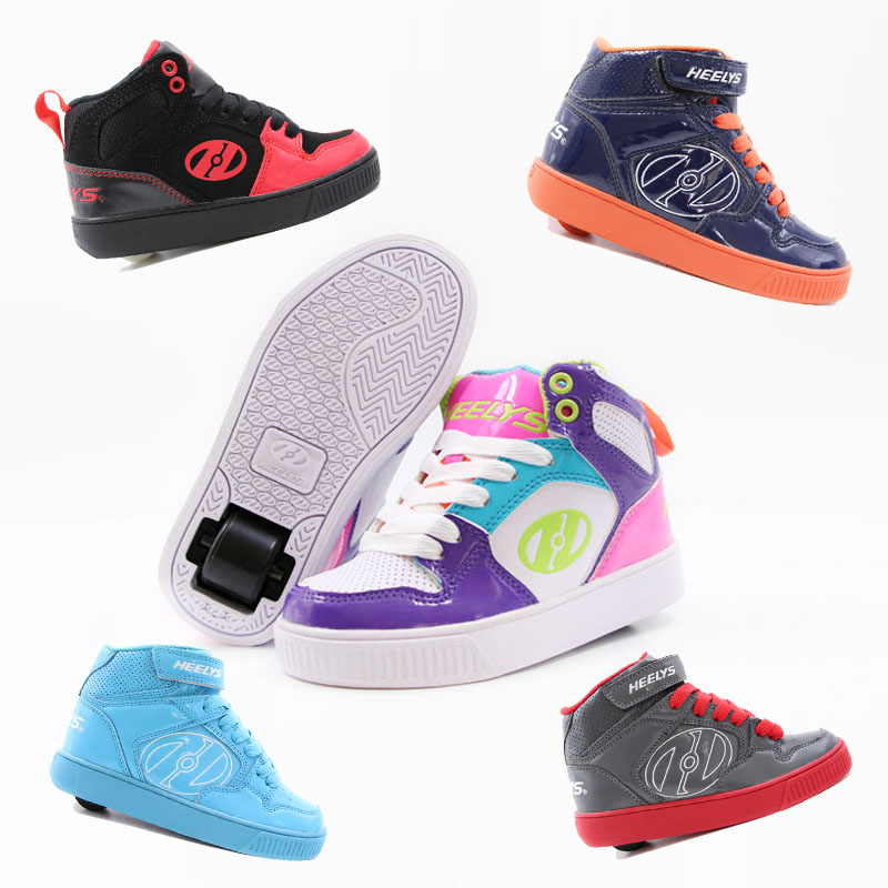 American HEELYS Ultralight Women's Money Storm Walking Shoes Adult Men's Fashion High Cylinder Skating New Season Wheels Shoes