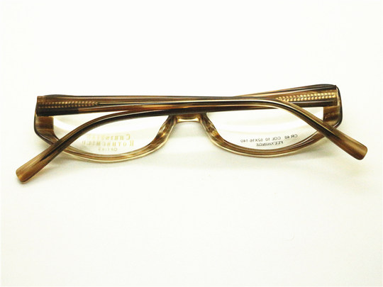 Export Surplus Coffee-Colored Striped Eyeglass Frames, High-Quality Material, Unisex Style, Suitable for Presbyopia and Nearsightedness, Can Be Fitted with Lenses