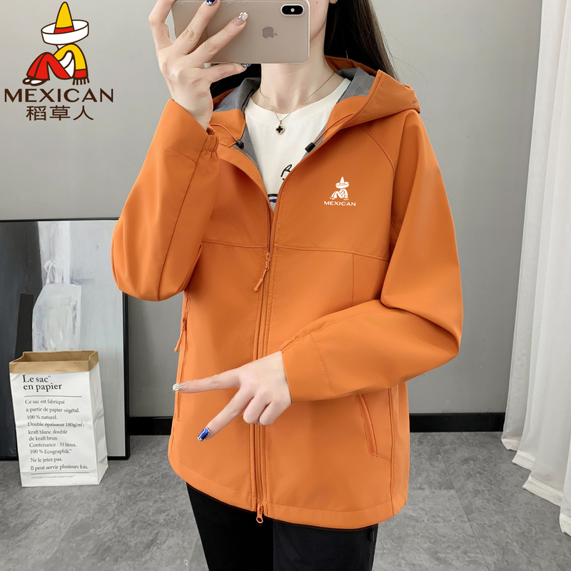 Scarecrow Outdoor Soft Shell Jacket for Women, Spring and Autumn, Water-Resistant, Windproof, Hiking and Mountaineering Sports Jacket