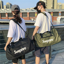 Portable travel bag can be set trolley box Canvas fashion large-capacity travel clothes large shoulder messenger bag