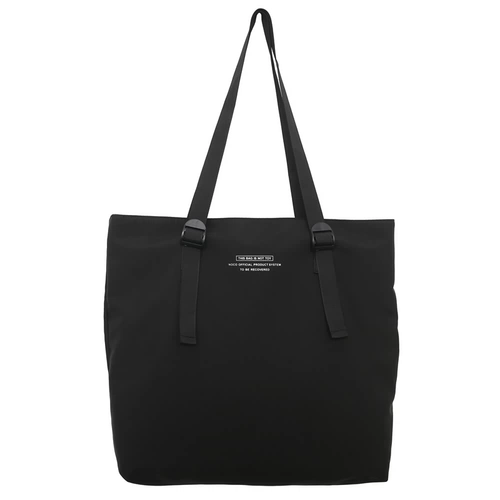 Шоппер, черная сумка на одно плечо, мужская льняная сумка