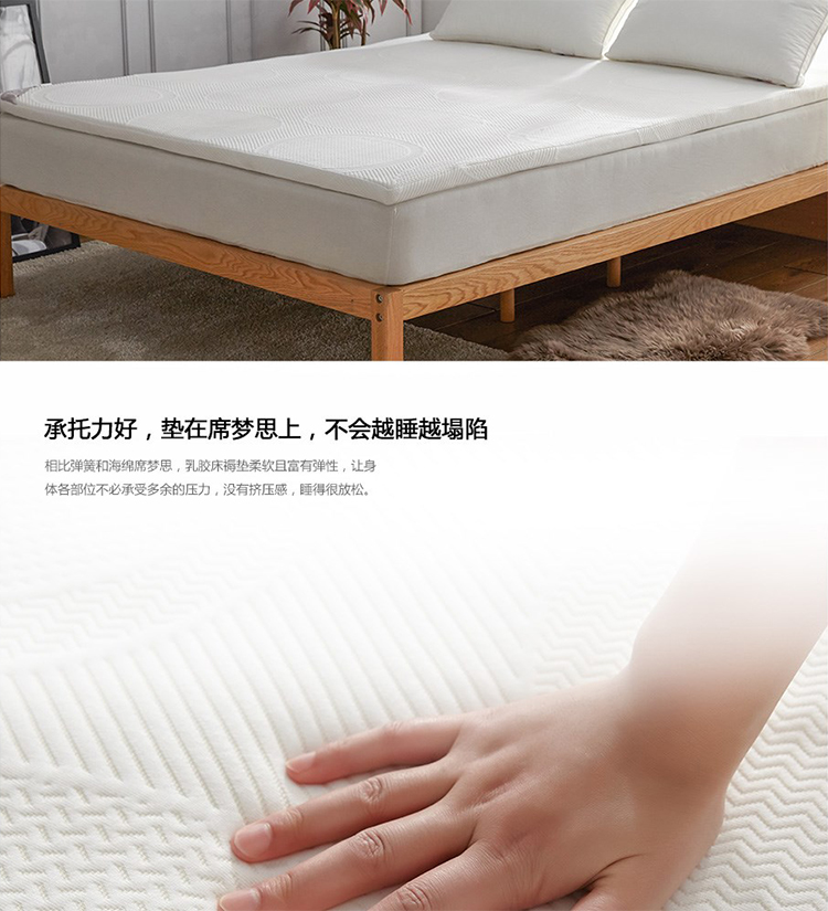 Nệm cao su thiên nhiên Thái Lan 2cm Simmons pad mỏng 1,8m giường 1,5 m tùy chỉnh nệm nệm ấm - Nệm nệm 1m8
