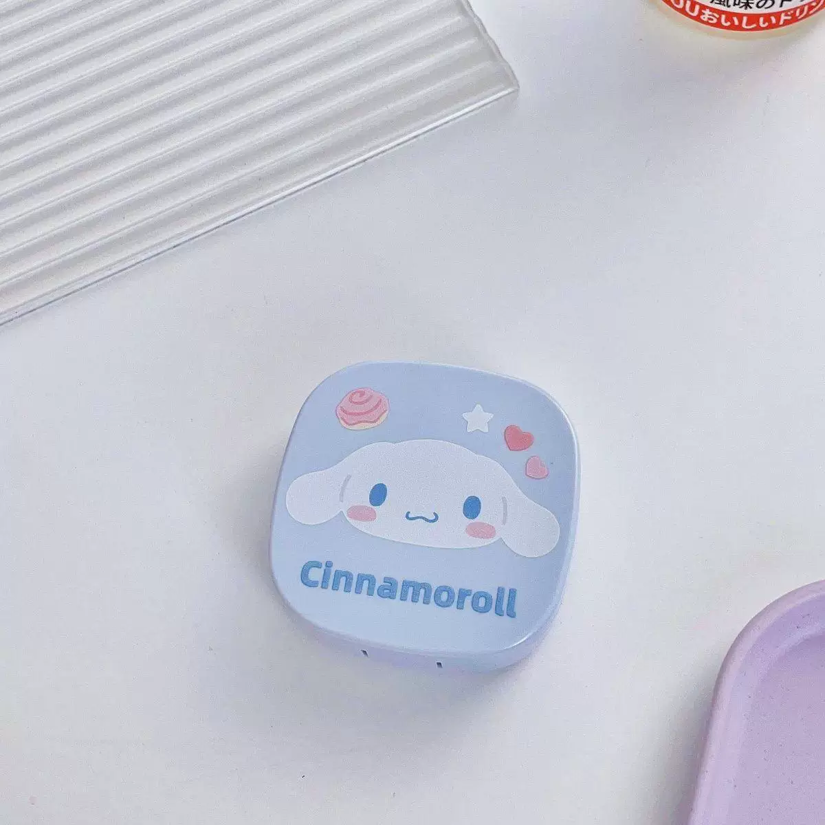 Набор для контактных линз (Sanrio) My Melody — компактный футляр с зеркальцем, пинцетом и флаконом