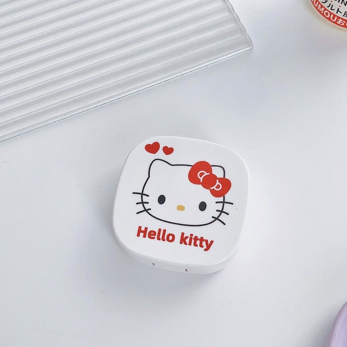 Набор для контактных линз (Sanrio) My Melody — компактный футляр с зеркальцем, пинцетом и флаконом