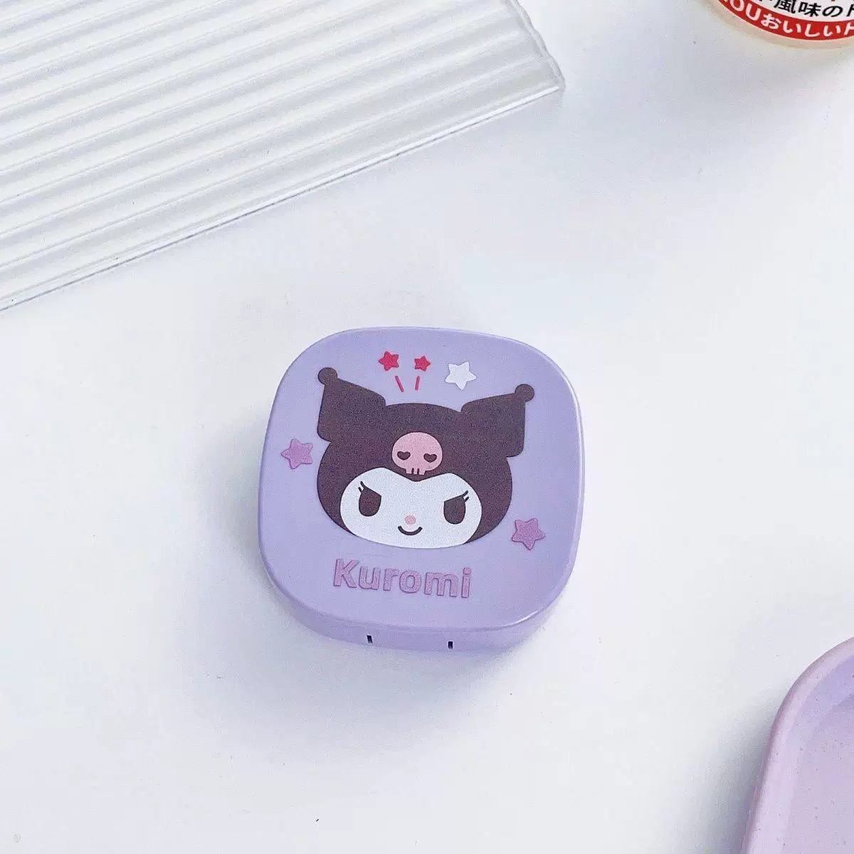 Набор для контактных линз (Sanrio) My Melody — компактный футляр с зеркальцем, пинцетом и флаконом
