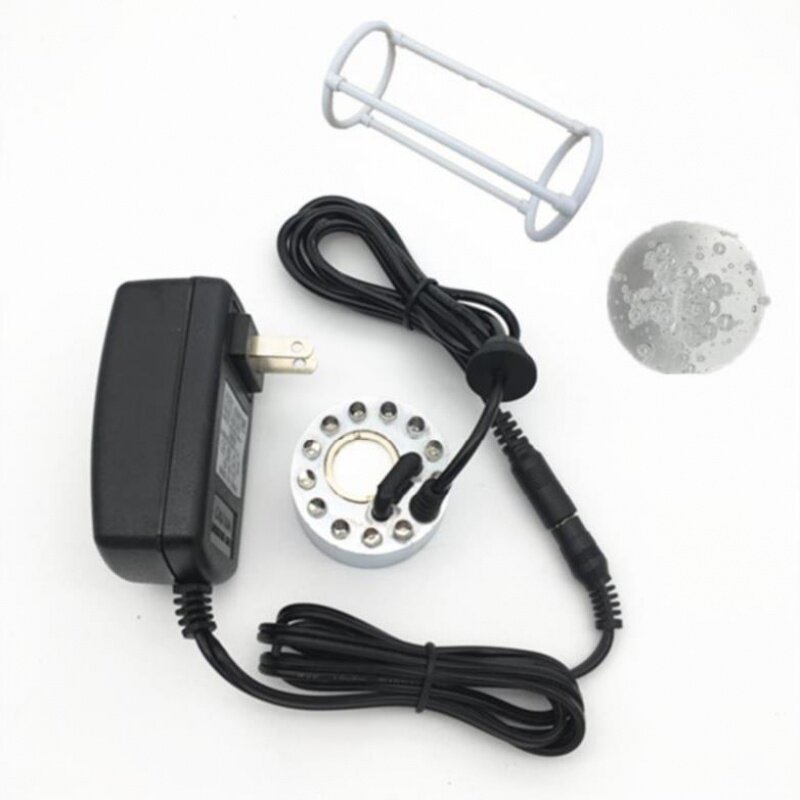 Water sprayer Water feature small one to four students atomizing head landscaping Solar fish pond wheel switch color light machine