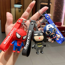 Avengers keychain Iron Man car pendant female ins creative cute couple cartoon bag key chain man