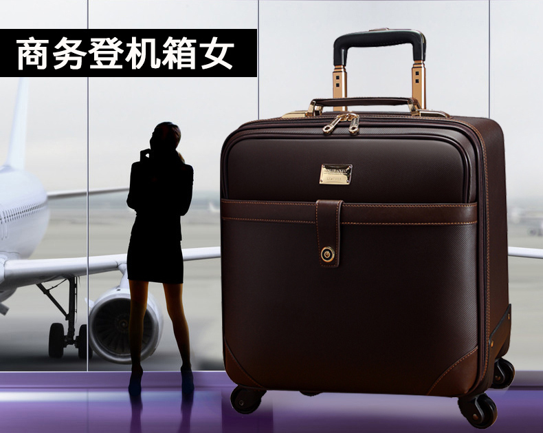 Authentic 璐 Paul xe đẩy bánh xe phổ biến 20 inch vali hành lý kinh doanh 18 inch lên máy bay vali 24 inch - Va li vali lock and lock