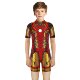 Boys' Spider-Man Children's Swimsuit, Boys' Swimwear, Medium and Large Children's Iron Man One-Piece Quick-Dry Swimsuit, New Model