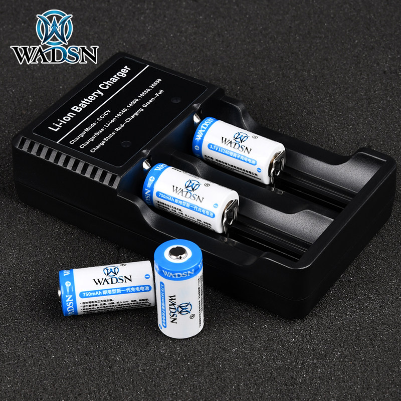 Wadsn Vodsen PEQ15 M600C Tactical Flashlight 16340 3 6V Charged Lithium Battery Charger-Taobao