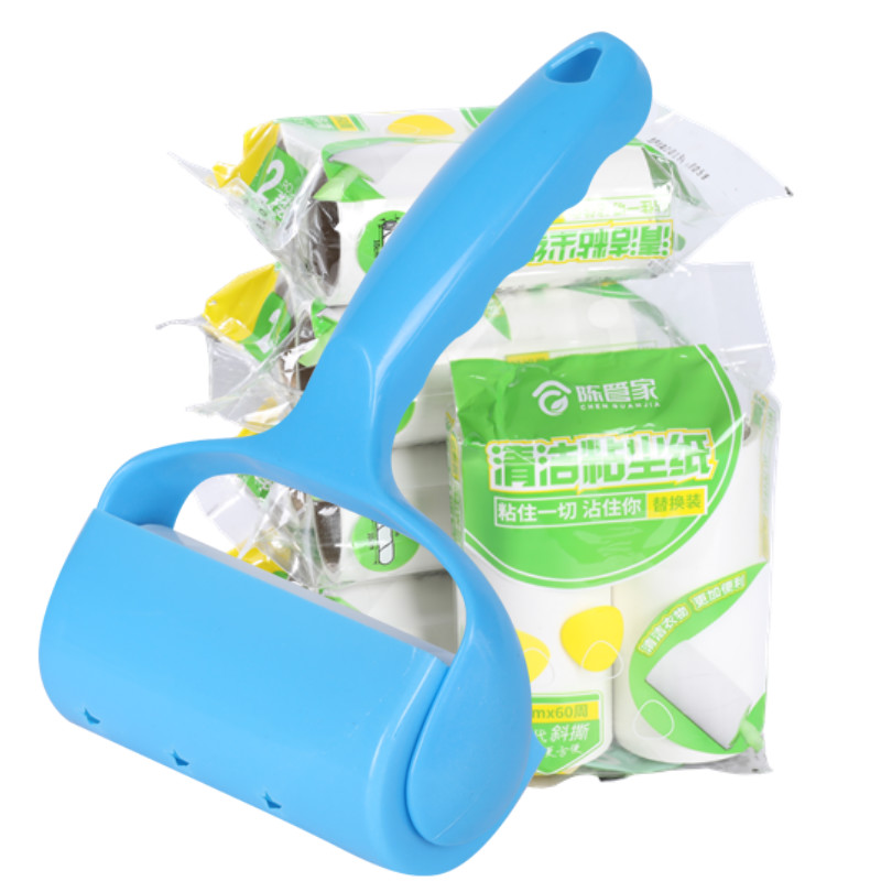 Sticky hair device tearable sticky dust paper 10cm sticky hair roller brush hair remover Clothing sticky hair device oblique tear