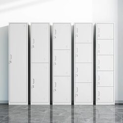 Single-Door Locker, Metal Cabinet, Single-Person Locker, Steel Locker, Storage Cabinet, Employee Locker, Simple Small Office Locker