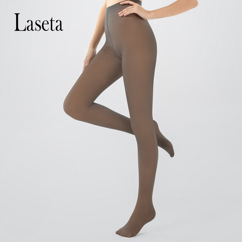 laseta Randa fake meat pantyhose autumn and winter stewardess gray translucent inner pantyhose seamless one stockings bare legs