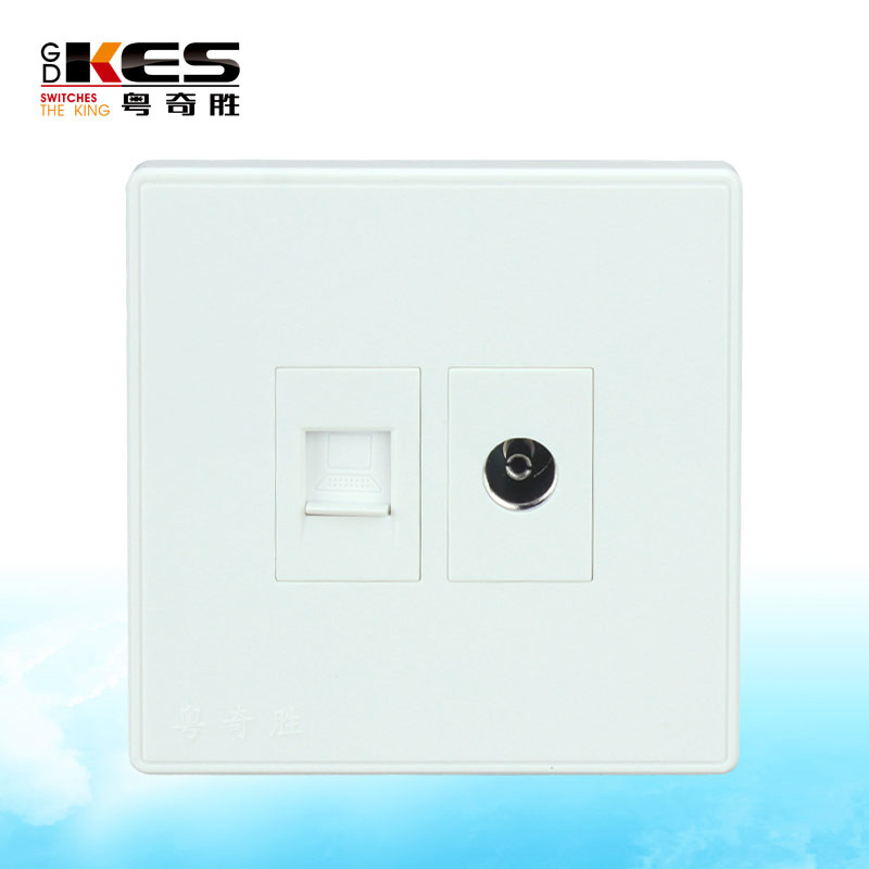 images 24:Guangdong Qisheng White 86-type five-hole socket panel with USB wall power supply home two or three plug-in without border-Taobao