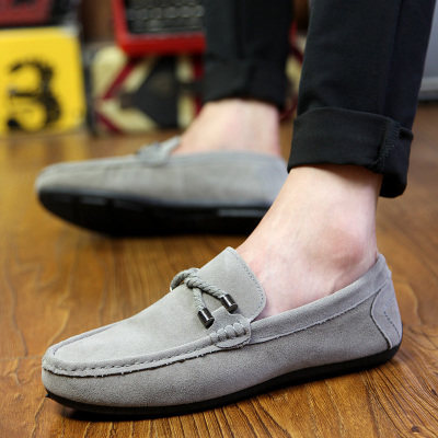 Summer breathable men's shoes 38 yards Inlan sloth One foot Pedal Bean shoes Men's casual shoes 45 frosted 46 Large size