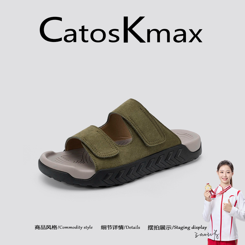 American Catoskmax Slippers for Men and Women 2026 Summer Breathable Non-Slip Soft-Soled Large Size Beach Shoes for Men