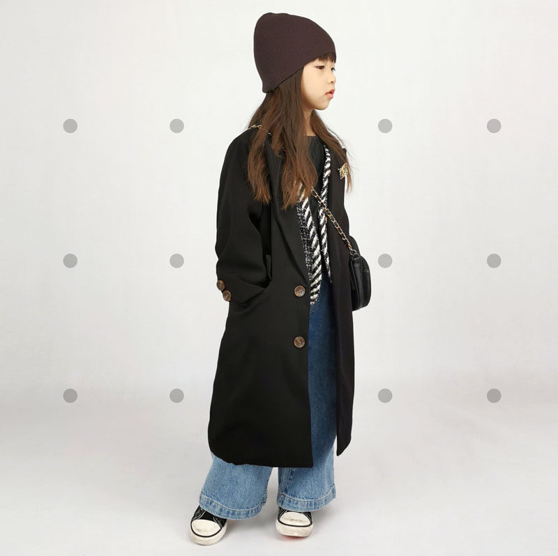 Boy Clothing Girl Boy 2019 New Autumn/Winter Han Edition Foreign Pie Children Long Version Windsuit Jacket Jacket Tide