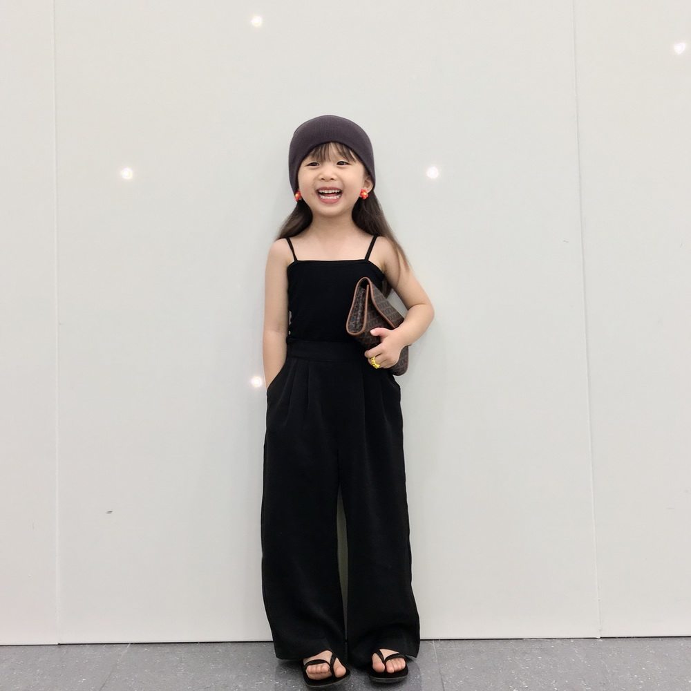 Child Clothing Girl Baby 2020 Summer 100 Hitch New Pure Cotton Flat Mouth Minimalist Pure Color Children Vest Sleeveless Harnesses