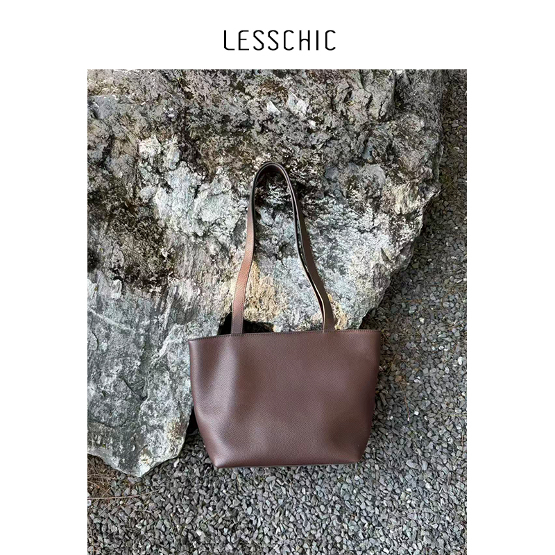 Lesschic【Tr-Parker Tote】Leather Lining, Sheepskin Versatile Shoulder Tote Bag Lesschic【Tr-Parker Tote】Leather Lining, Sheepskin Versatile Shoulder Tote Bag